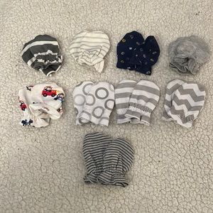 9 PACK BUNDLE - newborn mittens!